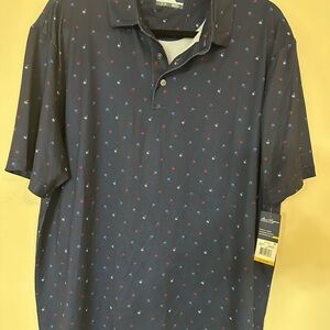Ben Hogan Dark Blue‎ Polo with Red and Blue Accents
